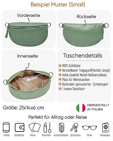 SEVA Gürteltasche Bauchtasche Damen Echtleder, Gürteltasche groß, Umhängeta günstig online kaufen