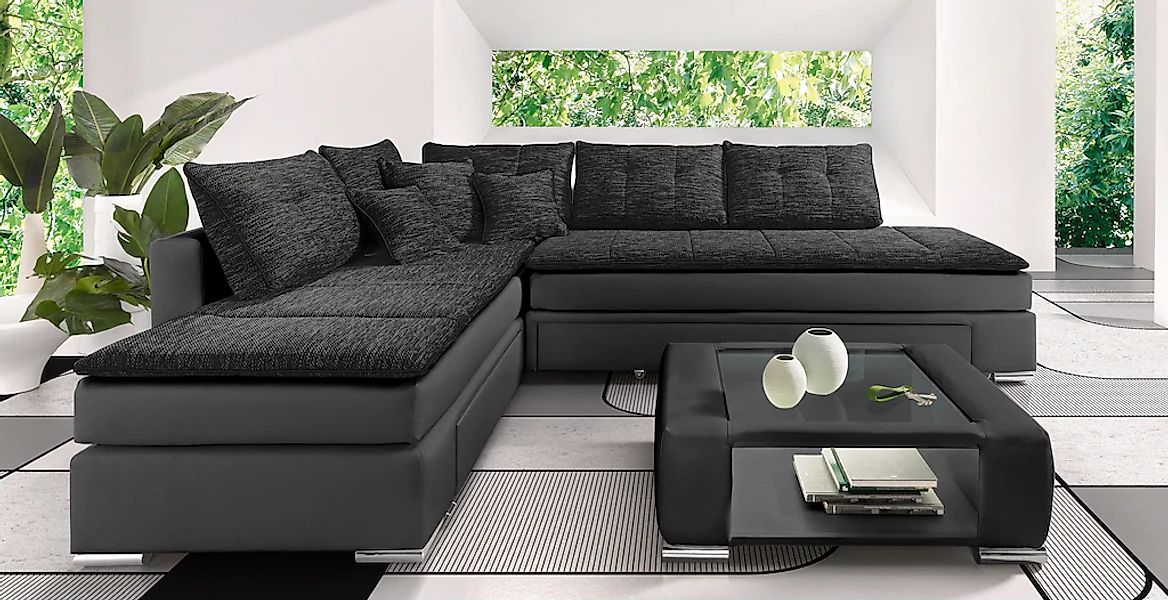 INOSIGN Ecksofa "Night & Day L-Form mit Dauer-Schlaffunktion ohne Armlehnen günstig online kaufen