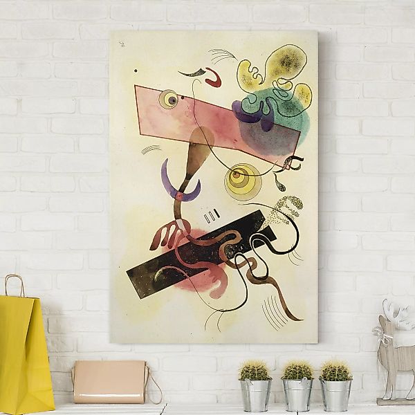 Leinwandbild Kunstdruck - Hochformat Wassily Kandinsky - Taches günstig online kaufen