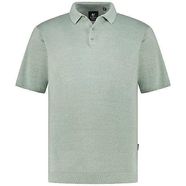 Hajo Poloshirt mit Leinen Farbe hellgrün Größe: 4XL günstig online kaufen