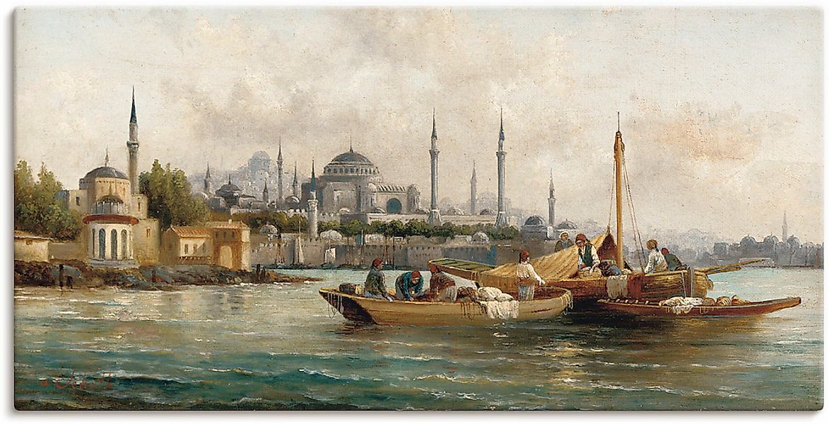 Artland Wandbild "Handelsschiffe vor Hagia Sophia" Boote & Schiffe 1 Stk. t günstig online kaufen