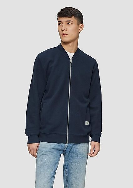 s.Oliver Allwetterjacke Sweatshirt-Jacke mit Bomberkragen und Struktur Labe günstig online kaufen