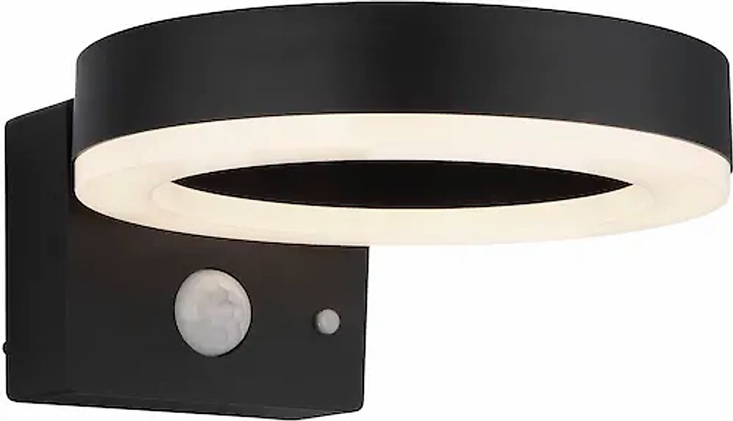 GLOBO LIGHTING LED Solarleuchte »SOLARLEUCHTE KUNSTSTOFF SCHWARZ MATT, 1XLE günstig online kaufen