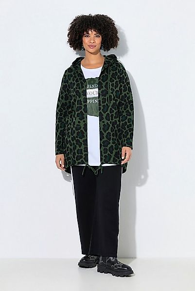 Angel of Style Sweatjacke Sweatjacke längere offene Form Kapuze Color-Leo günstig online kaufen