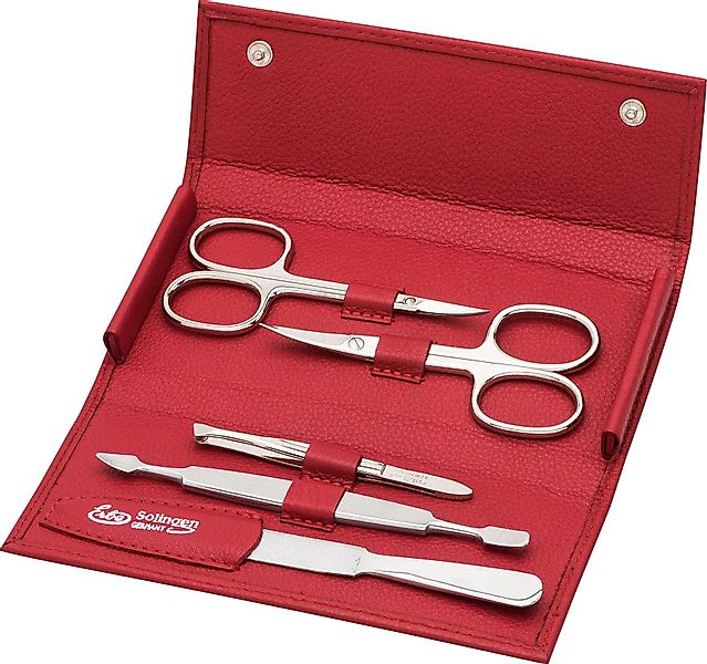 ERBE Maniküre-Etui Wickel-Lederetui mit Druckknopf, 5 günstig online kaufen