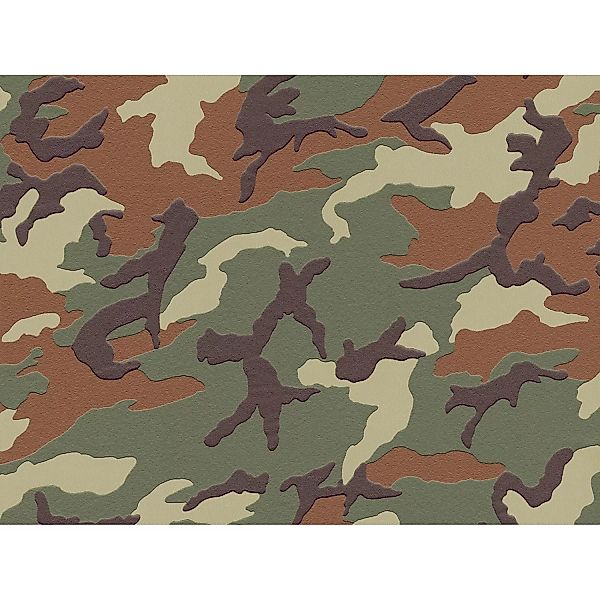 A.S. Création Vliestapete Boys & Girls 6 camouflage Grün-Braun FSC® günstig online kaufen