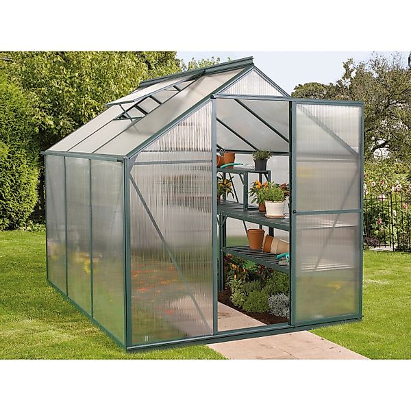 Vitavia Gewächshaus Triton 3800 Smaragd 3,8 m² inkl. Fundament günstig online kaufen