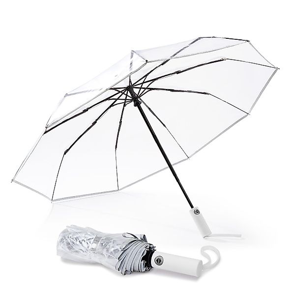 Coonoor Taschenregenschirm Vollautomatischer transparenter Regenschirm, tra günstig online kaufen