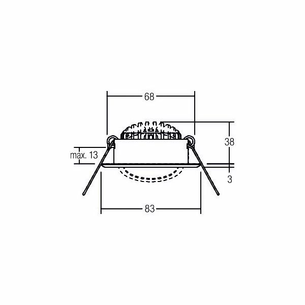 BRUMBERG LED-Einbauspot BB09, RC, Treiber rund, edelstahl günstig online kaufen