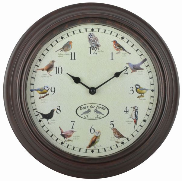 Esschert Design Uhr Mit Vogelgezwitscher günstig online kaufen
