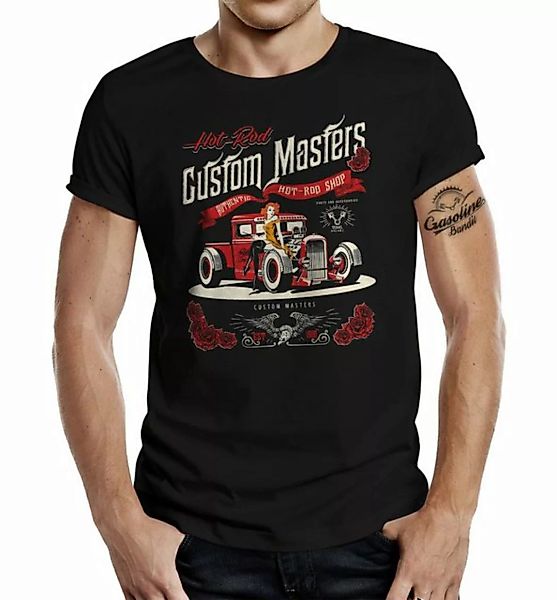 GASOLINE BANDIT® T-Shirt für Classic US Car Fans: Hot Rod Custom Masters Sh günstig online kaufen