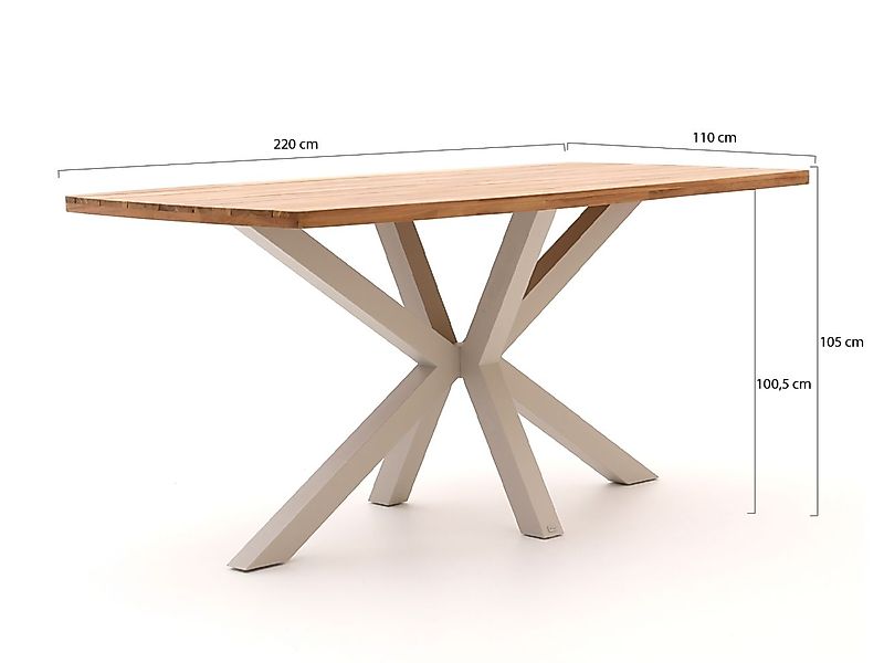 Bellagio Induno Dänisch oval Bartisch 220x110x105 cm günstig online kaufen