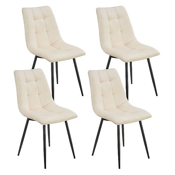 Juskys Esszimmerstuhl Blanca (4 St), bequeme günstig online kaufen