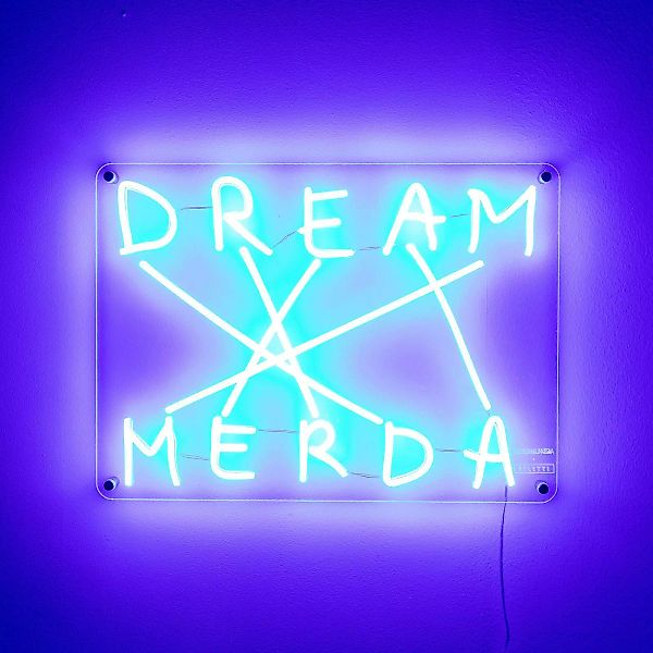 SELETTI Dream-Merda LED-Deko-Wandleuchte, blau günstig online kaufen
