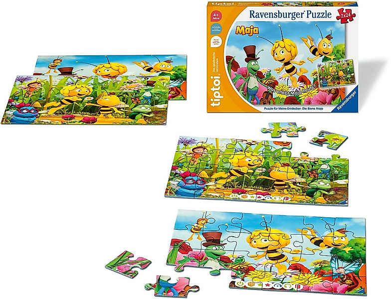 Ravensburger Puzzle tiptoi® Puzzle für kleine Entdecker: Die Biene Maja, 24 günstig online kaufen
