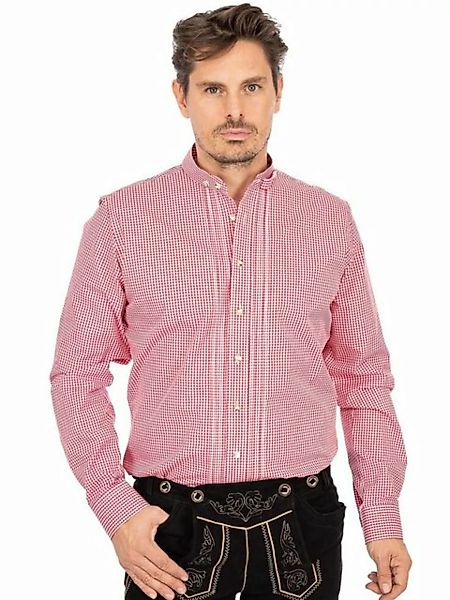Almsach Trachtenhemd Hemd Stehkragen 175CO rot (Slim Fit) günstig online kaufen