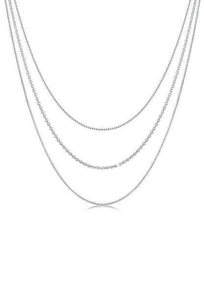 Elli Ketten-Set Basic Layer Lagen Look Trend Blogger 925 Silber günstig online kaufen