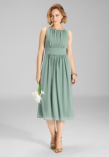 SWING Cocktailkleid - Chiffonkleid mit Taillenpasse Taillierter Schnitt mit günstig online kaufen