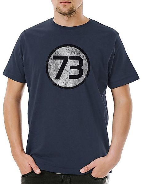 Urban Backwoods Print-Shirt Black Number 73 The Logo Herren T-Shirt Big She günstig online kaufen