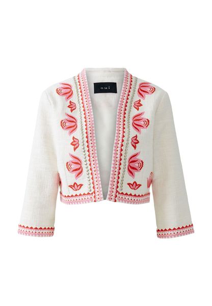 Oui Strickjacke Bolero Jacke mit wertiger günstig online kaufen