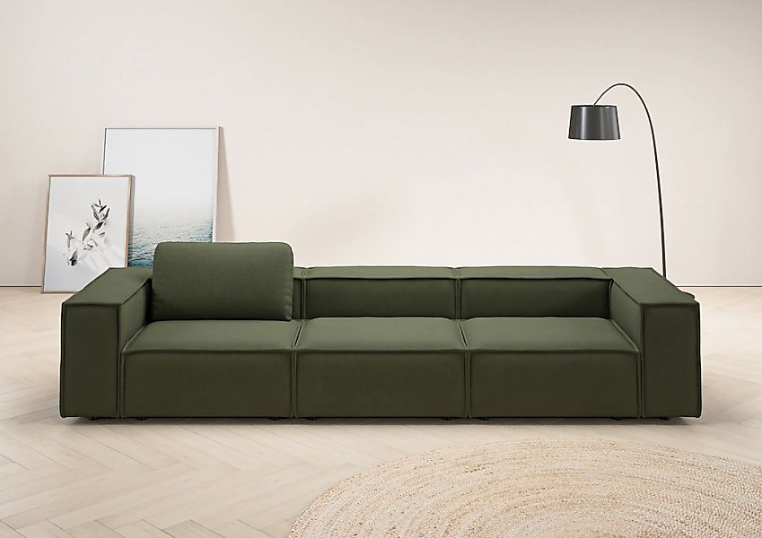 Home affaire 3,5-Sitzer "Watertown, modernes Big-Sofa XXL, 336 cm Breite, a günstig online kaufen