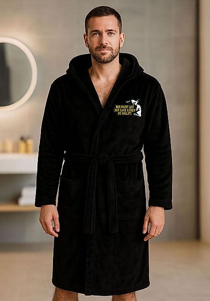 deinshirt Bademantel Mir nicht auf den Sack gehen du sollst, lange Länge, 1 günstig online kaufen