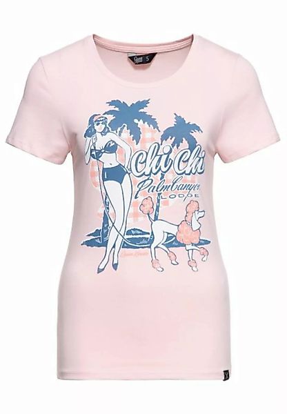 QueenKerosin Print-Shirt Chi Chi Beach Poodle (1-tlg) mit vintage Front Pri günstig online kaufen