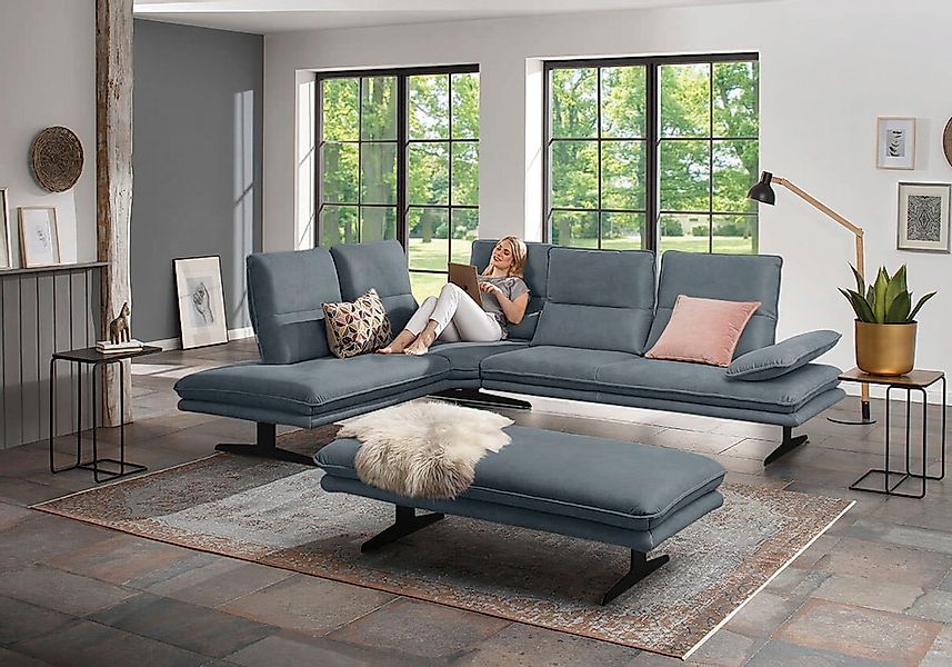 W.SCHILLIG Ecksofa "broadway, Designsofa, toller Sitzkomfort, zeitlos, eleg günstig online kaufen