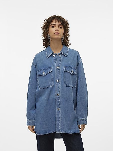 Vero Moda Jeansbluse VMNAYA OVERSIZED DENIM günstig online kaufen