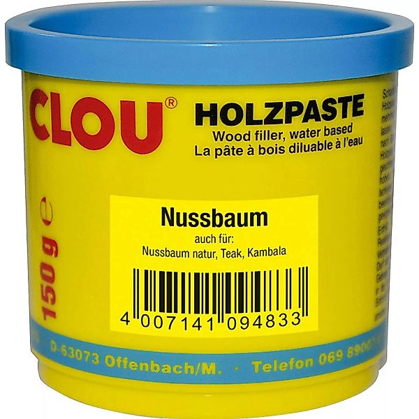 Clou Holzpaste wasserverdünnbar Nussbaum 150 g günstig online kaufen