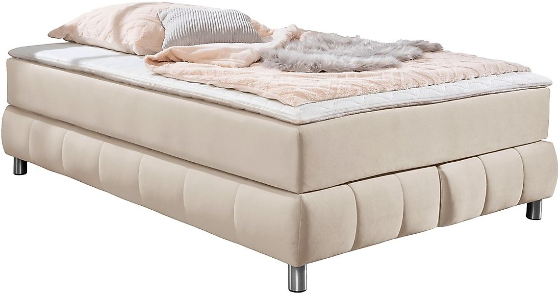 andas Boxspringbett »Salo«, Ohne Kopfteil, inkl. Topper, auch in Überlänge günstig online kaufen