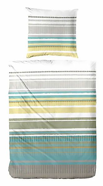 Primera Bettwäsche »Perkal-Bettwäsche Summer Stripe«, mit modernen Streifen günstig online kaufen