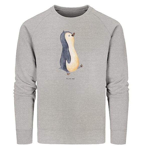Mr. & Mrs. Panda Longpullover Pinguin marschieren Größe XXL - Heather Grey günstig online kaufen