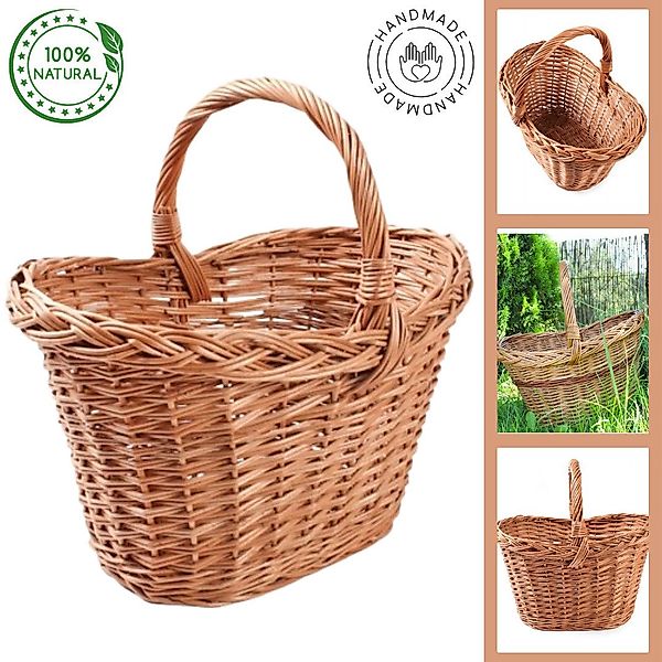 nm_trade Einkaufskorb Weidenkorb Einkaufskorb Pilzkorb Natural günstig online kaufen