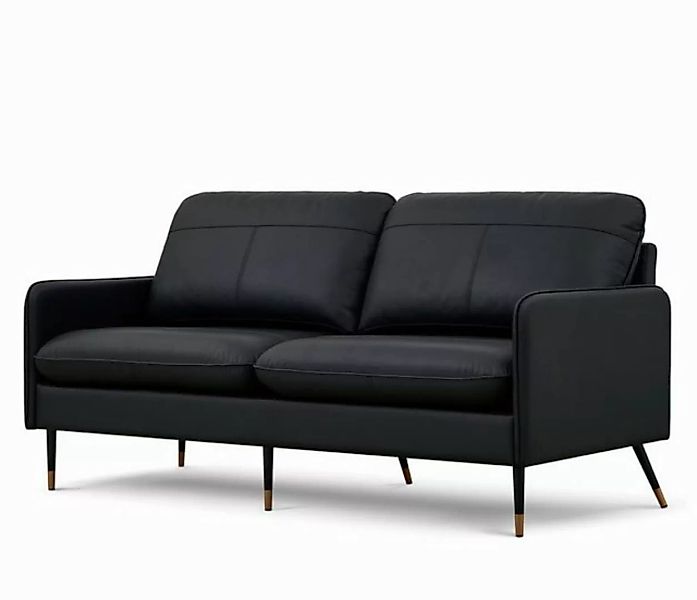 DOTMALL 2-Sitzer 2-Sitzer Sofa Andrea Leder Couch Top-Grain-Leder Sofa günstig online kaufen