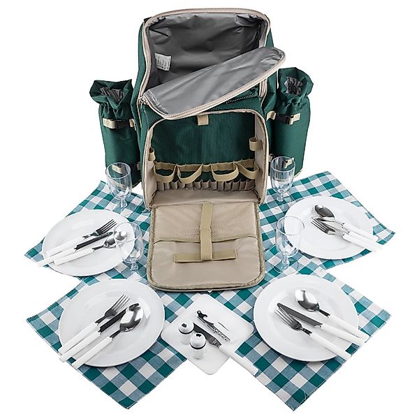 anndora Picknickrucksack Wanderrucksack Rucksack für 4 günstig online kaufen
