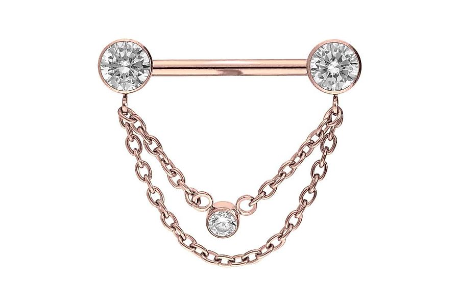 PIERCINGLINE Brustwarzenpiercing Titan Barbell mit Push günstig online kaufen