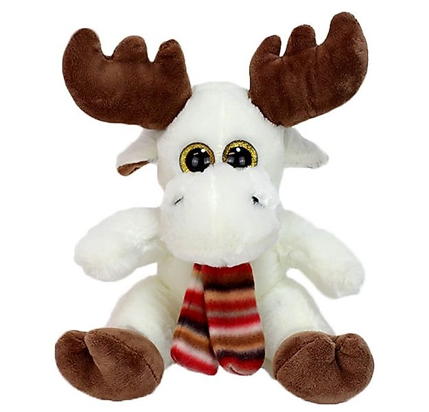 BEMIRO Tierkuscheltier Elch Plüschtier "Mads" mit Schal - ca. 20 cm günstig online kaufen