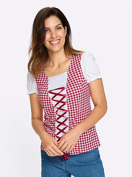 Sieh an! Klassische Bluse Trachtenshirt günstig online kaufen