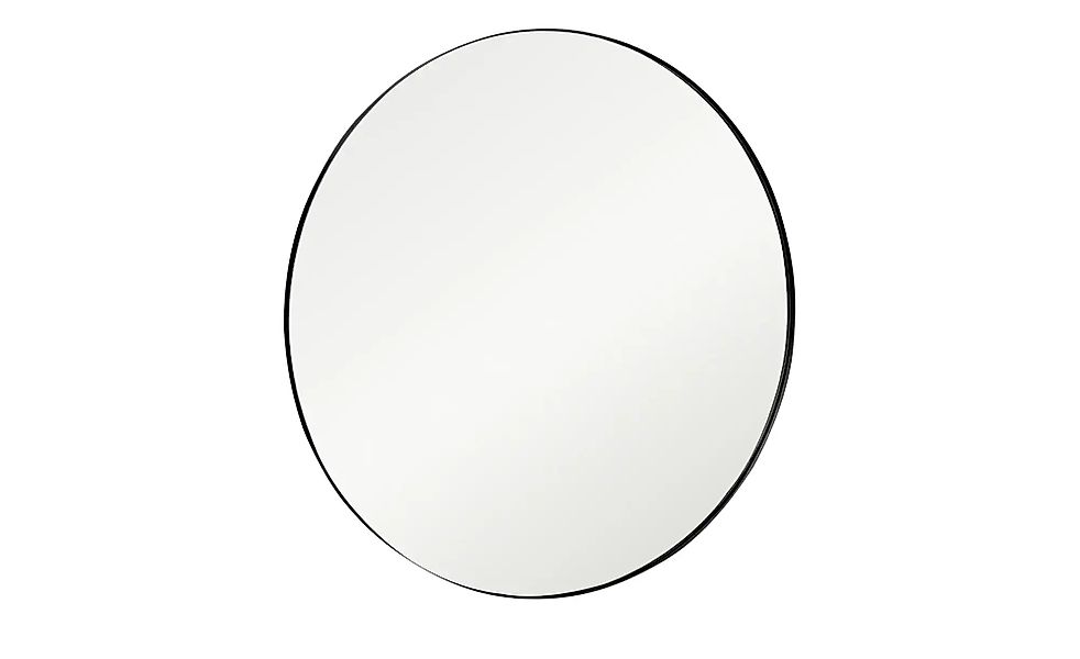 Spiegel  Pannone ¦ schwarz ¦ Metall,Glas ¦ Maße (cm): T: 3.0  Ø: 110 Garder günstig online kaufen