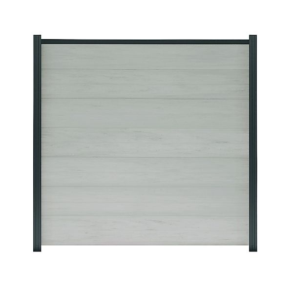 GartenLand Zaun Ameland WPC ca. 180x180 cm, (Set, Ohne Pfosten, Ohne Abschl günstig online kaufen
