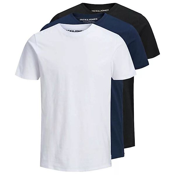 Jack & Jones Organic Basic 3 Pack Kurzärmeliges T-shirt L Black / Pack 1 Bl günstig online kaufen