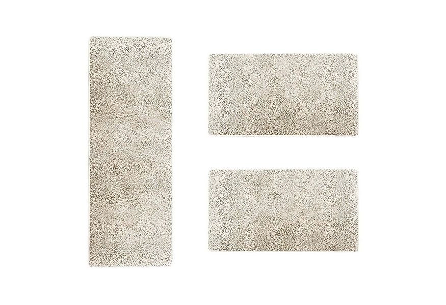 Floordirekt Hochflor-Bettumrandung Barcelona Creme, 3 Größen, Teppichläufer günstig online kaufen