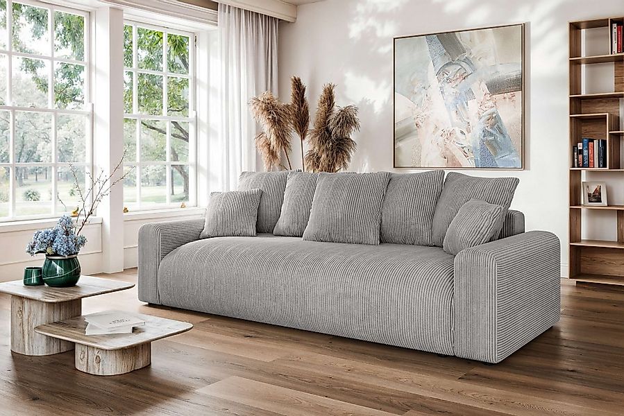 Home affaire Big-Sofa LAKESIDE klein 3-Sitzer Schlafsofa mit Bettkasten, Br günstig online kaufen