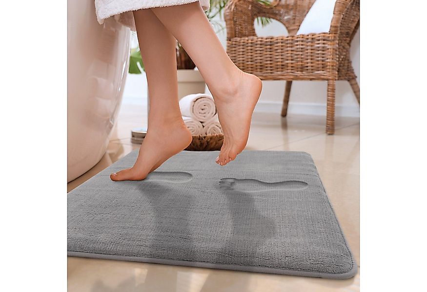 Paco Home Badematte Corby 255, Memory-Schaum Effekt, Höhe 13 mm, rutschhemm günstig online kaufen