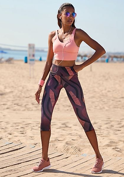 LASCANA ACTIVE Caprihose, allover bedruckt günstig online kaufen