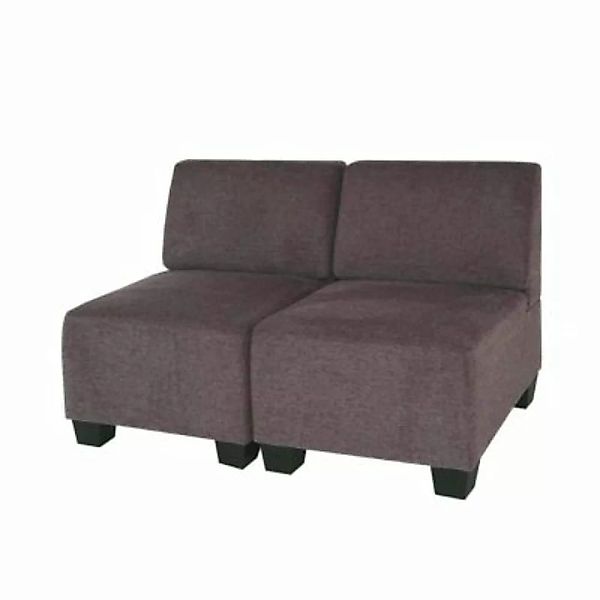 HWC Mendler Modular 2-Sitzer Sofa Lyon braun günstig online kaufen