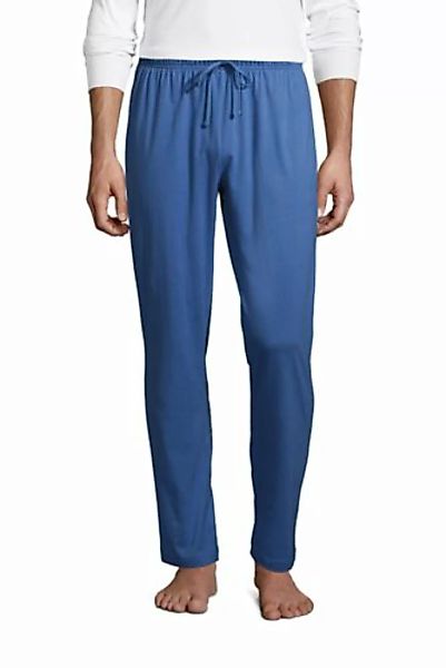 Jersey-Pyjamahose, Herren, Größe: XXL Normal, Blau, by Lands' End, Nebel Bl günstig online kaufen