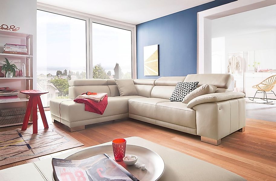 3C Candy Ecksofa "Menorca modern und bequem, OTTOs Choice, L-Form", Kopftei günstig online kaufen