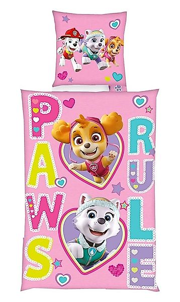 Herding Kinderbettwäsche 135x200cm Paw Patrol Paws günstig online kaufen